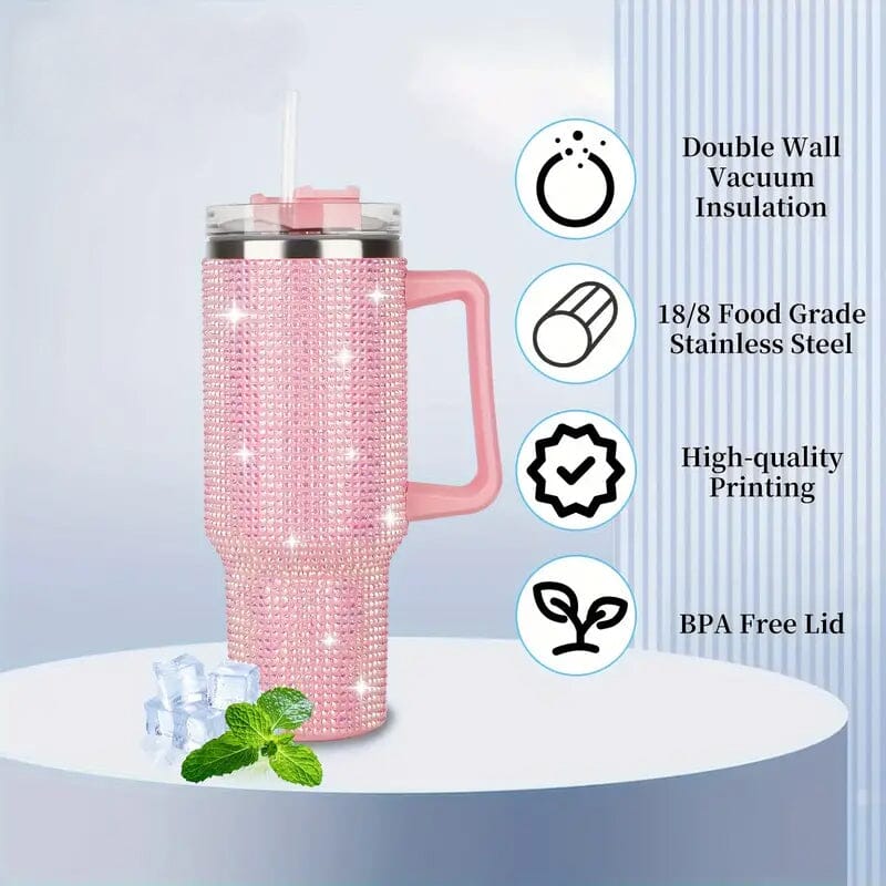 40 Oz Super Sparkly Rhinestone Bling Tumbler Sale Cheapest Pice