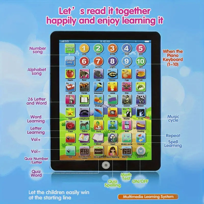 Children's Early Childhood Educational Toys English Tablet 100% Original