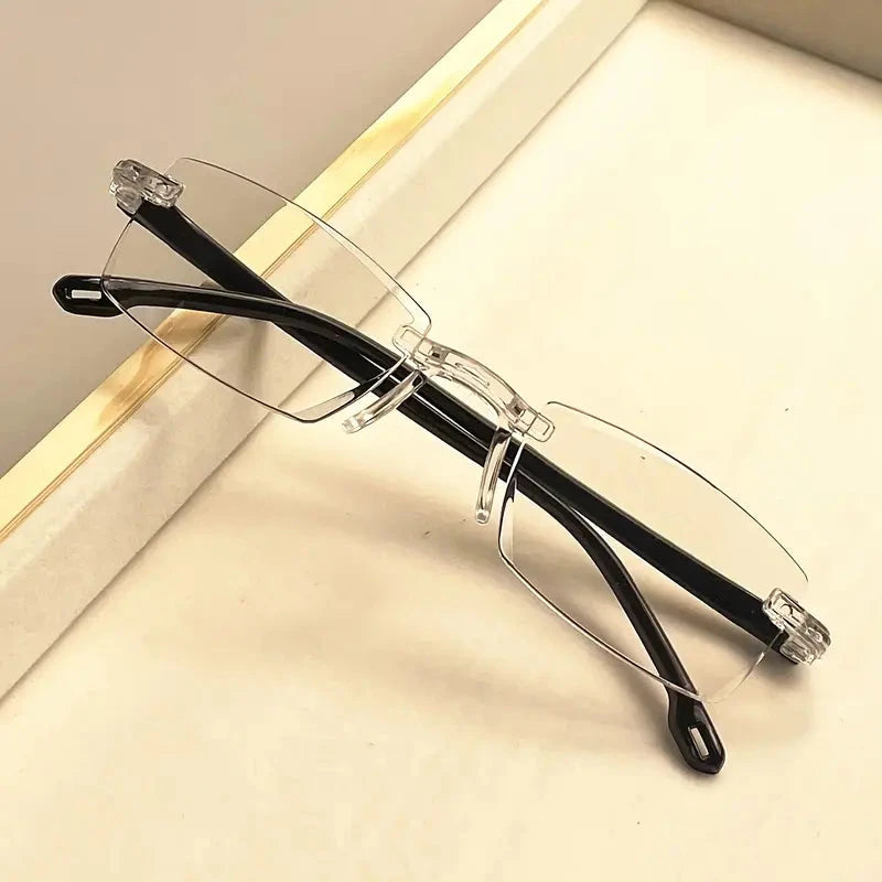 3-Pack: 2K Style Rimless Reading Glasses for Men & Women Official