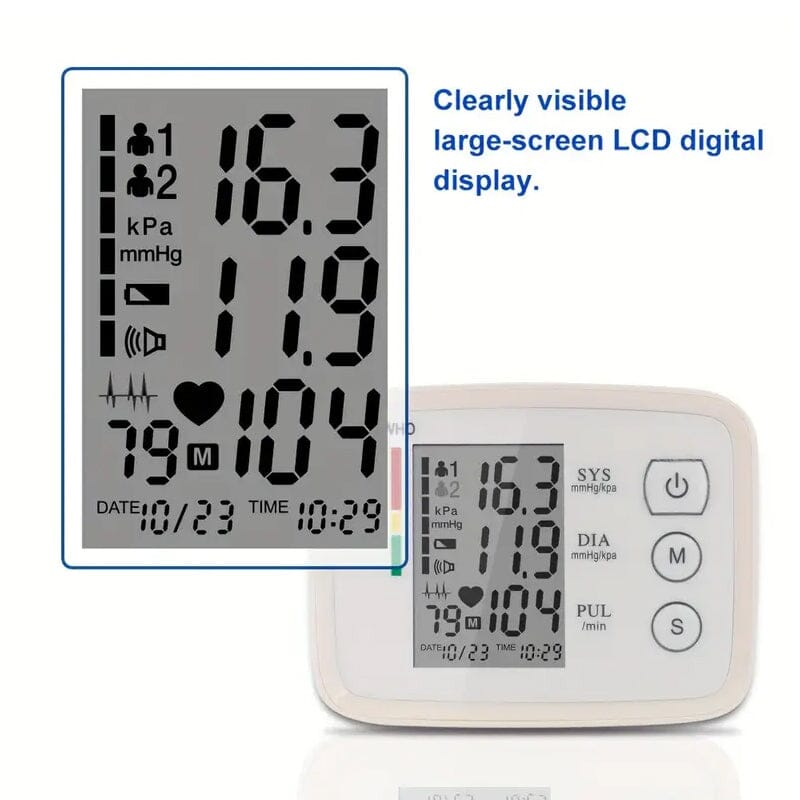 Automatic Upper Arm Blood Pressure Monitor with Heart Rate Sale Online Online