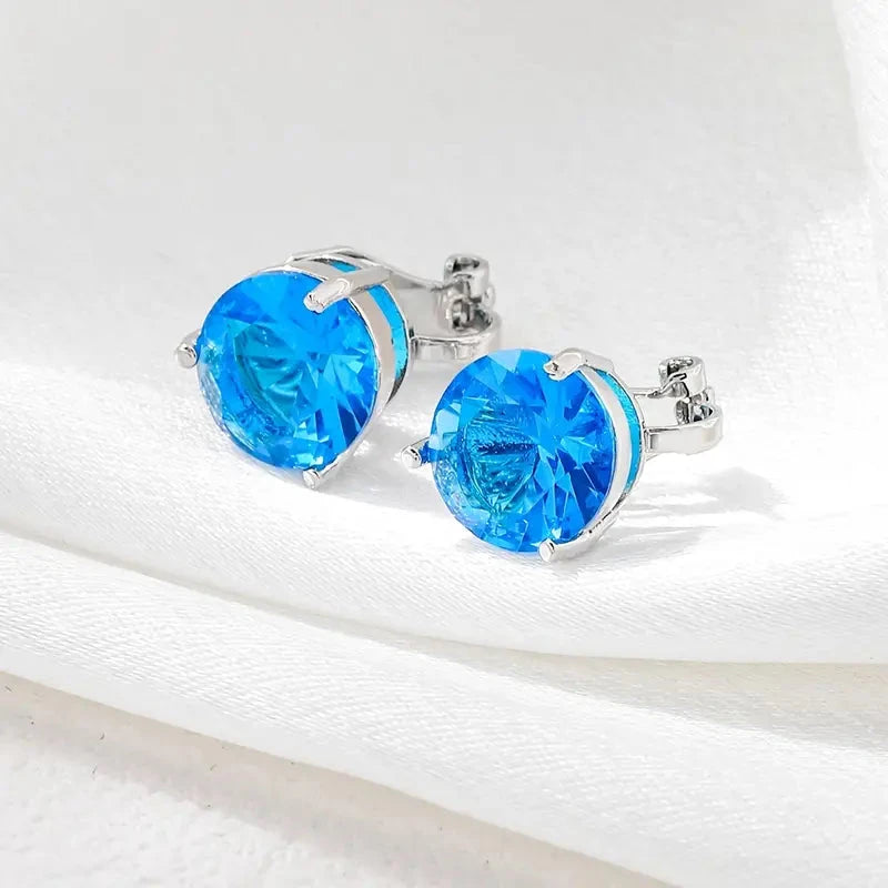 A Pair Of Unique And Stylish Zirconia Clip-on Earrings For Ladies Shop For Cheap Pice