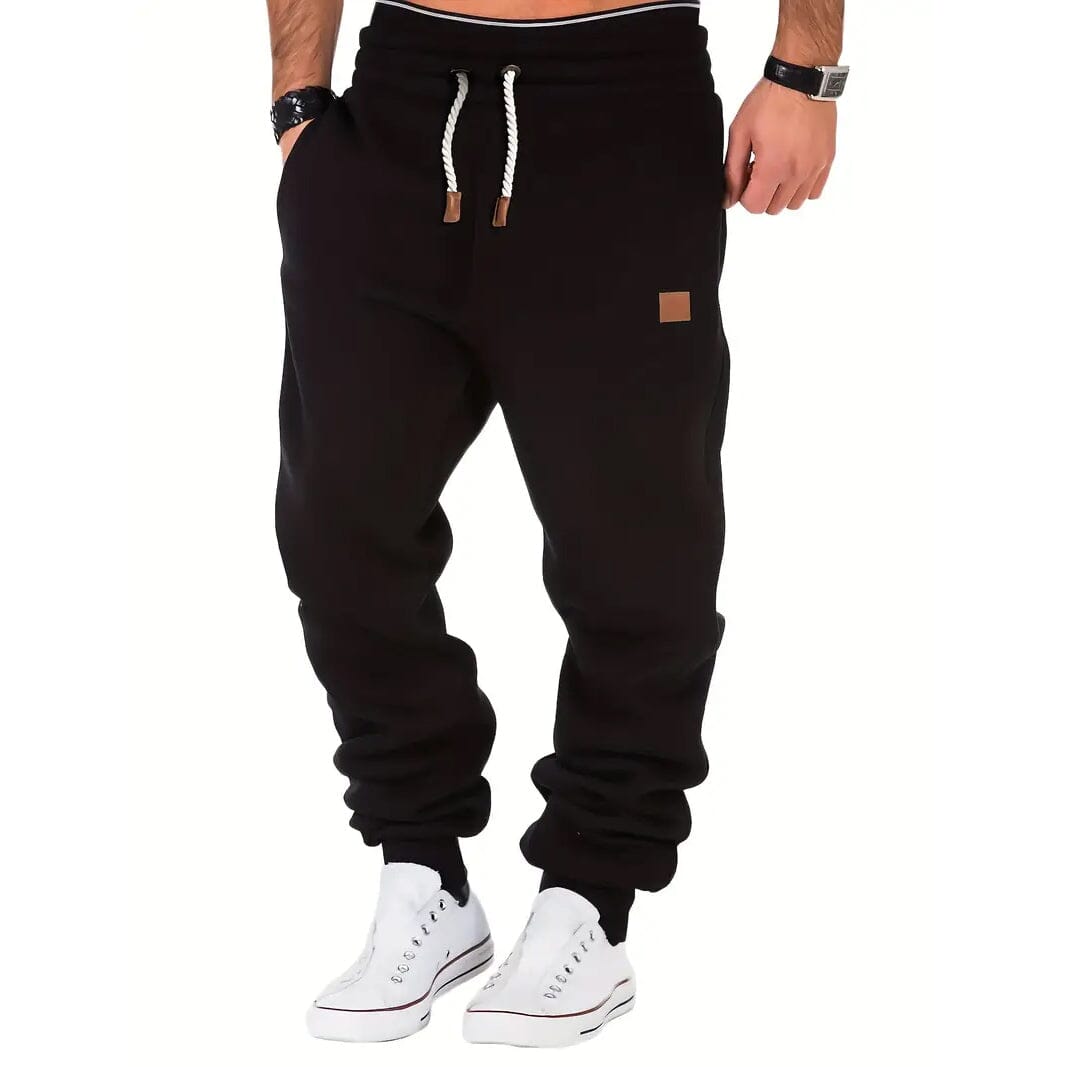 Men's Slim Fit Casual Trousers Drawstring Waist Sweatpants Wiki Cheap Online