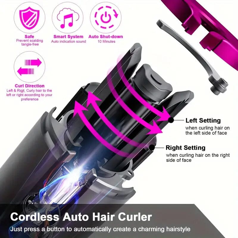 5 Heat Settings Auto-Curler for Luscious Locks Free Shipping Cheap