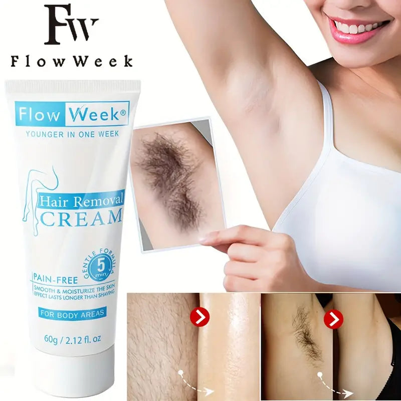 FlowWeek Painless and Irritation-Free Permanent Hair Removal Cream Manchester Great Sale Cheap Pice