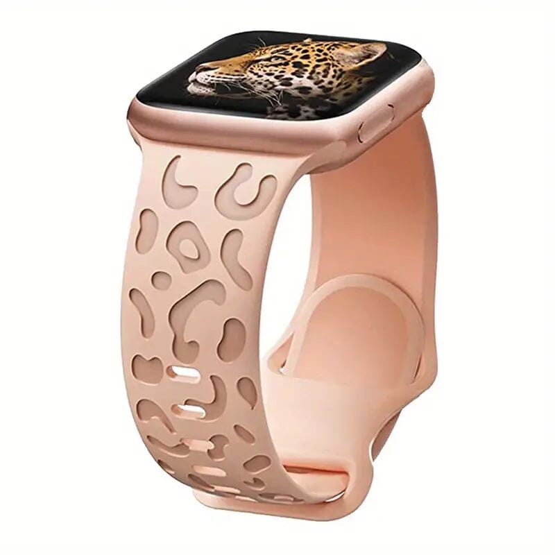 Leopard Engraved Replacement Band Compatible with iWatch Cheap Sale Exclusive