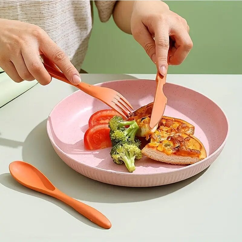 3-in-1 Reusable Camping Utensil Set with Case Clearance Original