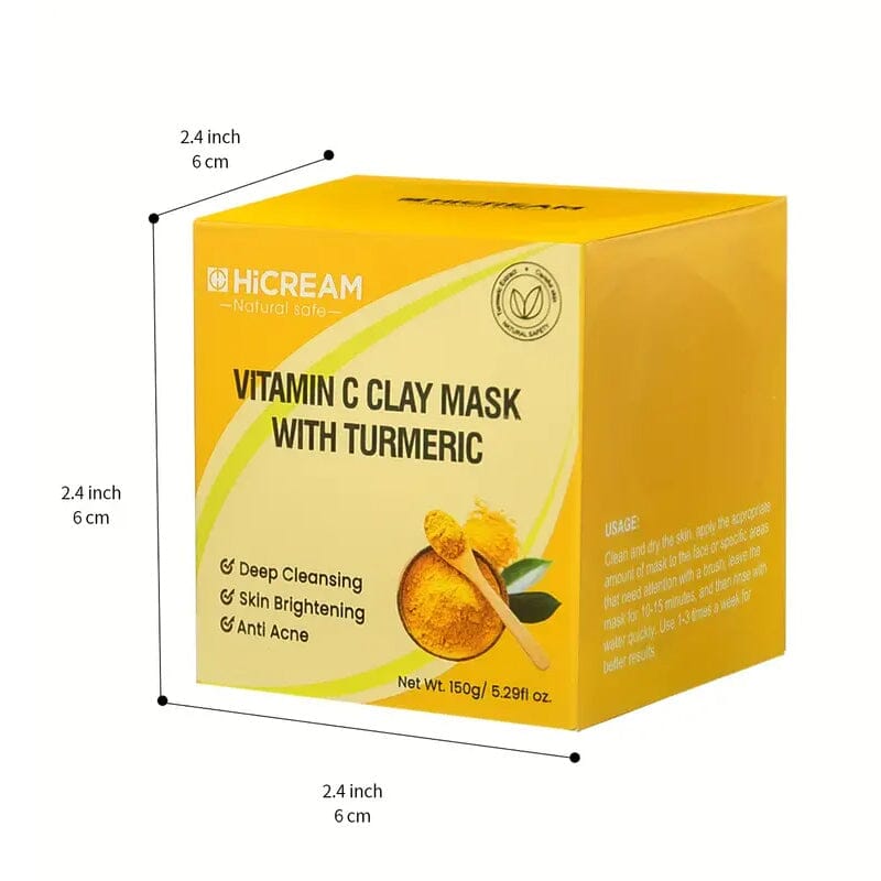 Turmeric Vitamin C Deep Cleaning Clay Facial Mask Discount View