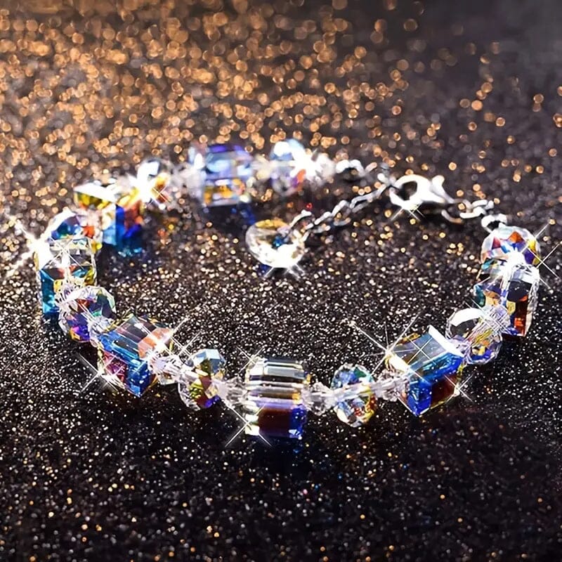 Northern Lights Artificial Crystal Bracelet 7+ 2 Extension Chain Fake Cheap Online