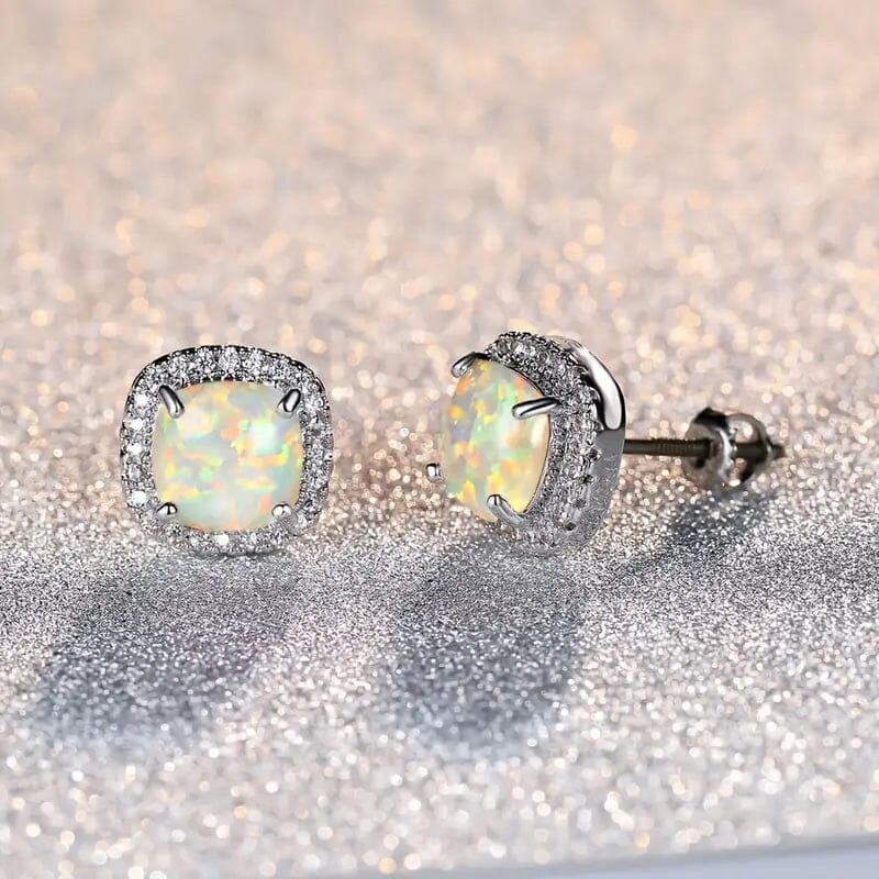 Small Exquisite Square Zirconia Earrings Cheap Sale Exclusive