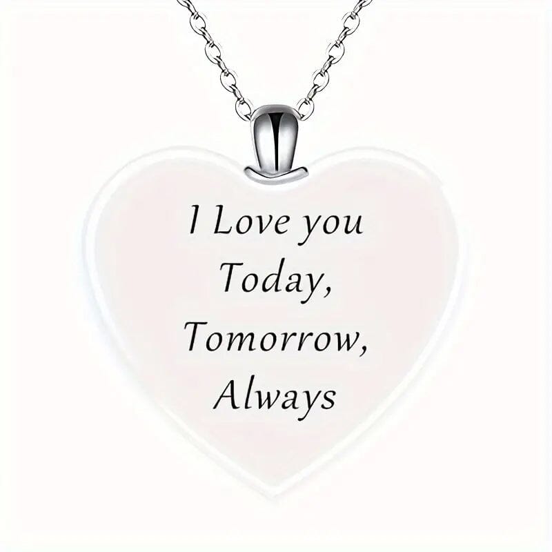 Unicorn Heart-Shaped Crystal Pendant Necklace Buy Cheap Official Site