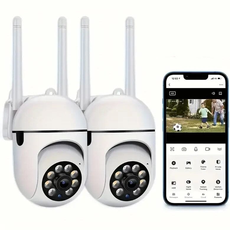 2-Pieces: Compact Wireless IP Security Cameras with App Control Clearance Best Store To Get