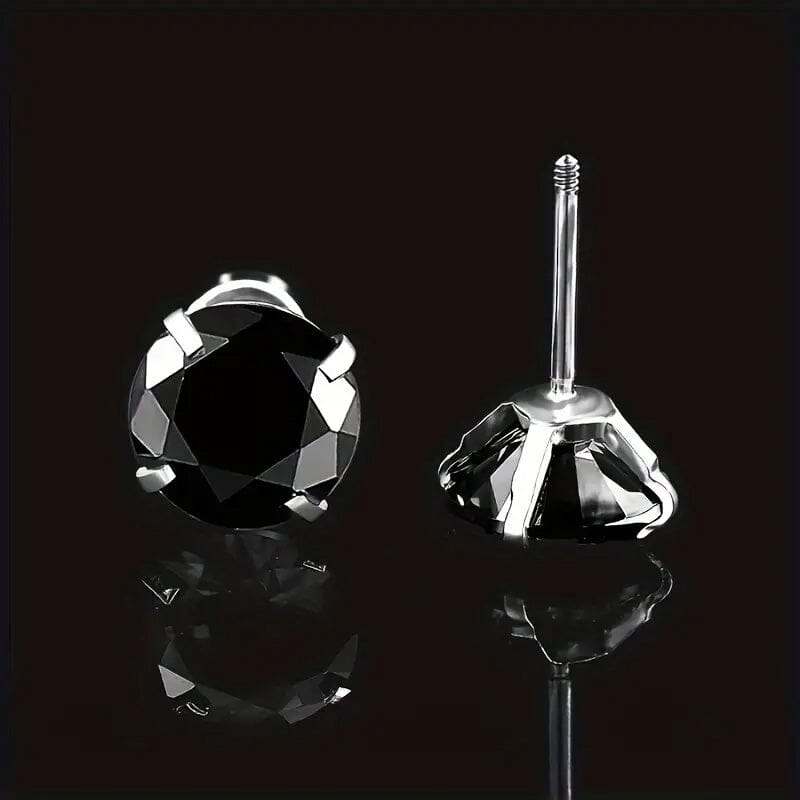 Cubic Zirconia Screw Back Stainless Steel Stud Earrings Buy Cheap Great Deals