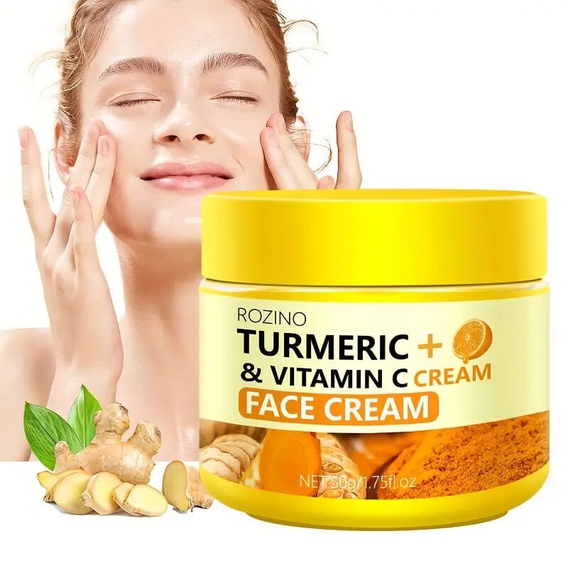 50g/1.75 Oz Turmeric + Vitamin C Face Cream with Hyaluronic Acid Ebay Cheap Pice