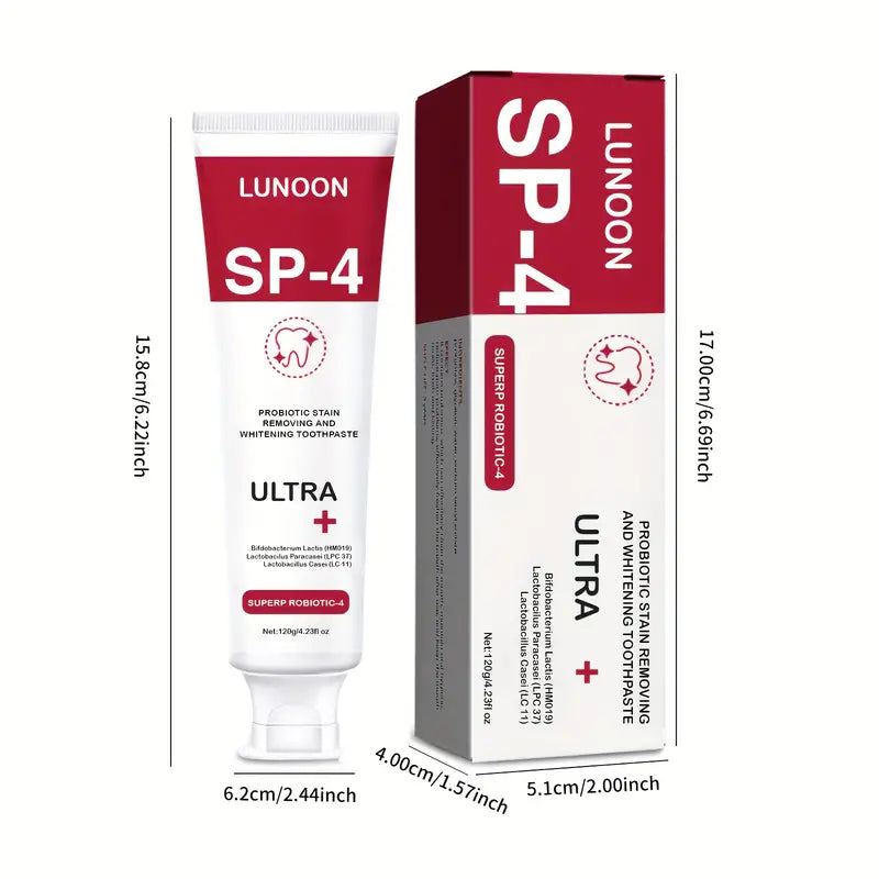 Natural Ingredients Ultra Probiotic Whitening Toothpaste for Fresh Breath Oral Care Free Shipping Largest Supplier