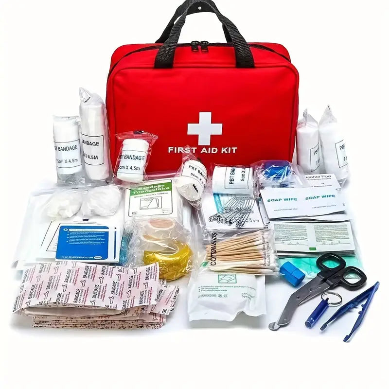 160-Piece Set: Portable Multi-Purpose First Aid Kit - Essential Emergency Supplies Outlet Amazon