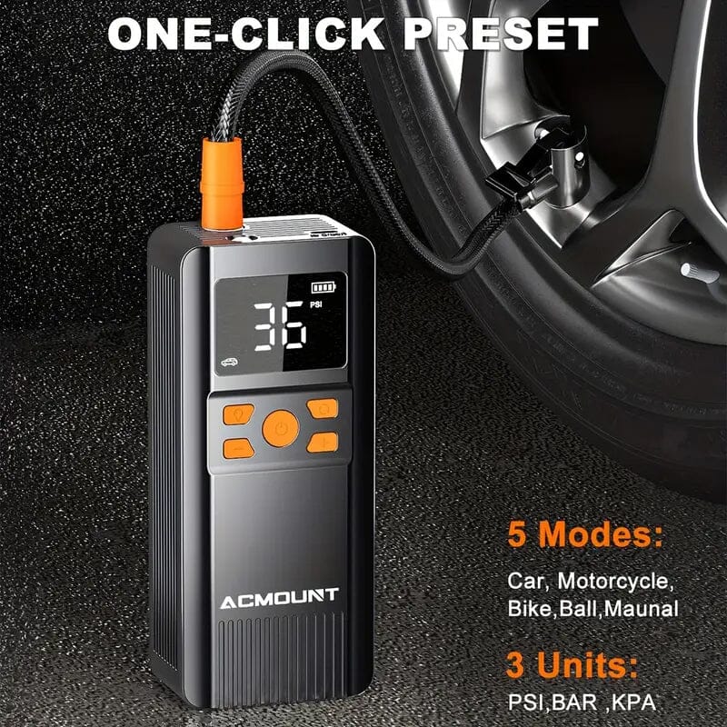 Acmount Tire Inflator Portable Air Compressor 150PSI Shop For Sale