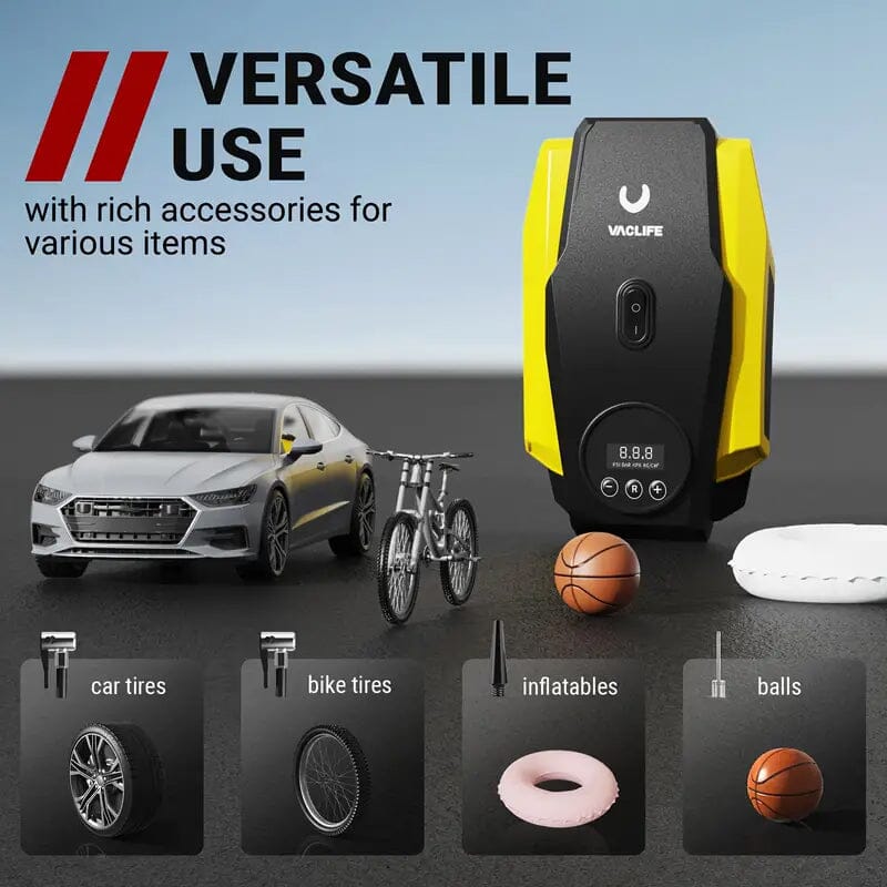 VacLife Tire Inflator Portable Air Compressor Low Cost Online