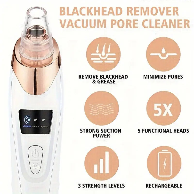 5-Suction Blackhead Removal Face Pore Cleaner 2025 Newest Sale Online