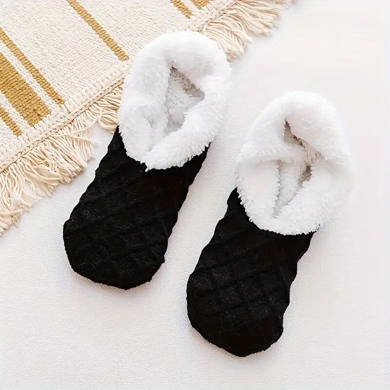 Women's Autumn Winter Plush Lined Indoor Low Cut Socks Online Cheap Quality