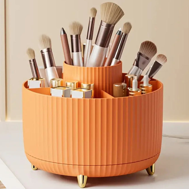 360° Rotating Makeup Organizer Holder for Brushes, Lipsticks, Skin Care & More Discount Inexpensive