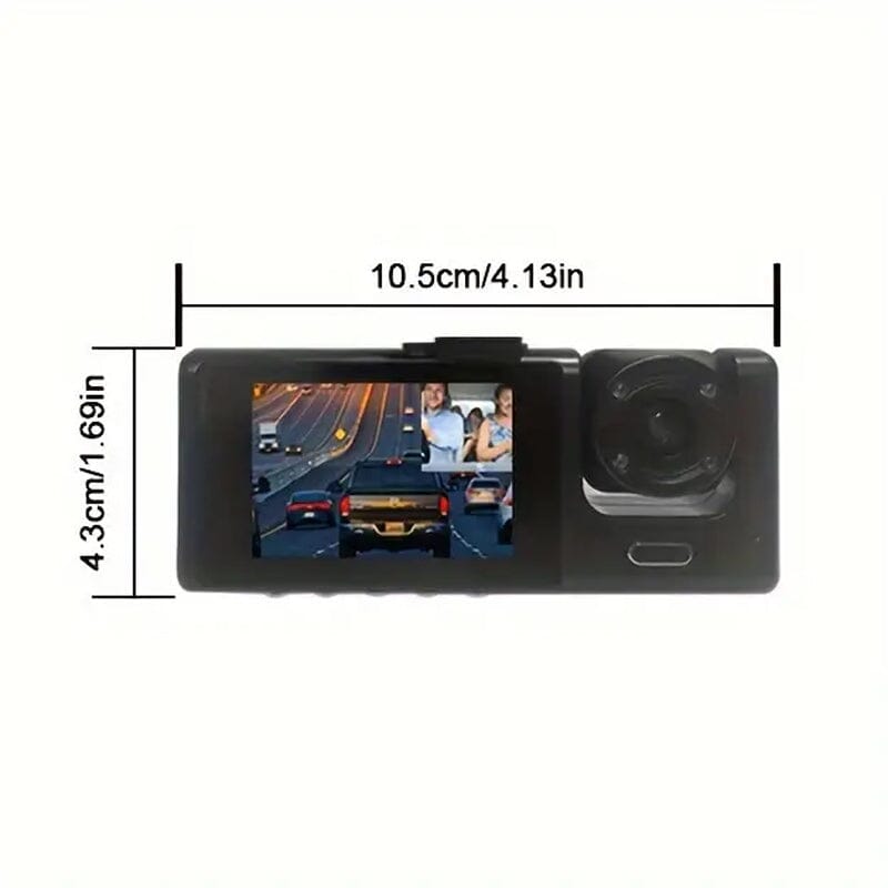 HD 1080P Car Dual Camera with IR Night Vision Loop Recording 2 IPS Screen Cheap Sale Sale