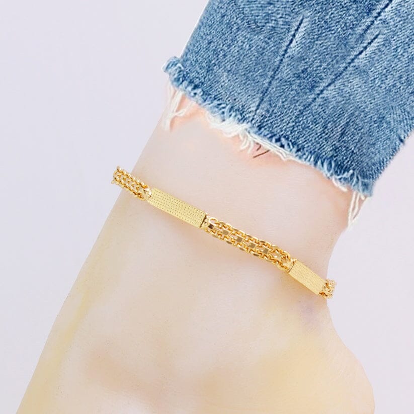 18K-Gold-Filled Bismark/Bar Anklet Browse