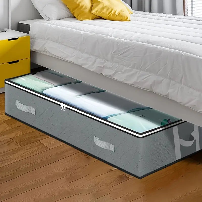 Versatile Under-Bed Storage Organizer with Reinforced Handles Buy Cheap Big Discount