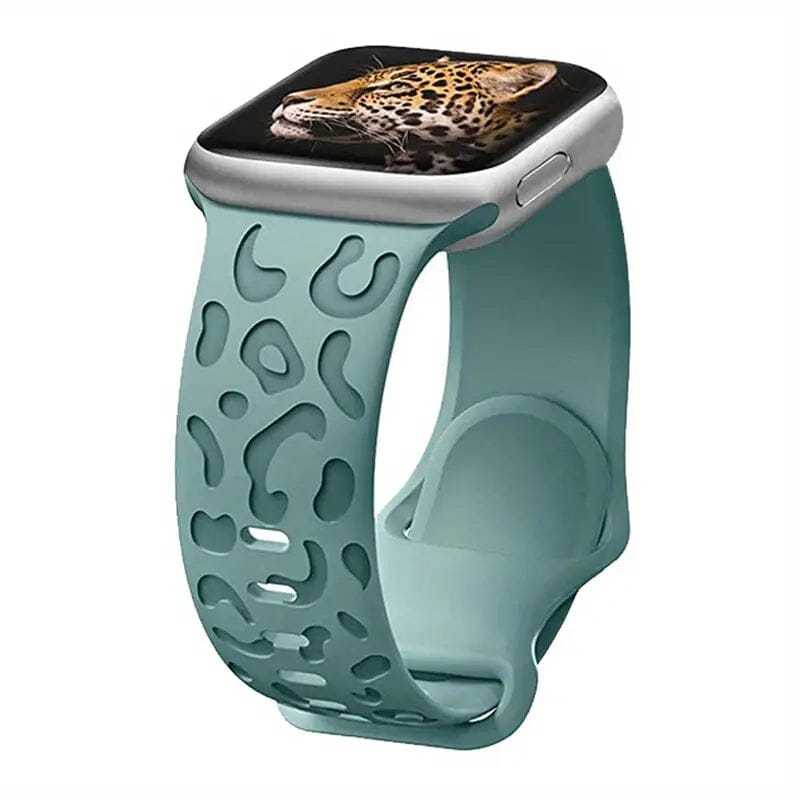 Leopard Engraved Replacement Band Compatible with iWatch Cheap Sale Exclusive