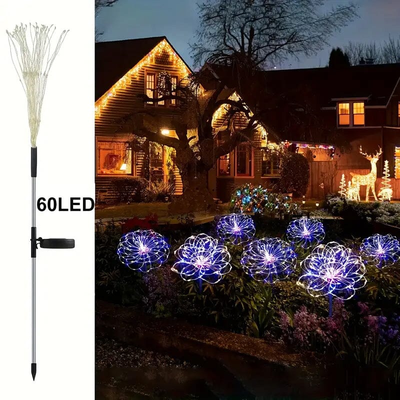 60 LED Multicolor Outdoor Solar Powered Firework Lights Sale Latest