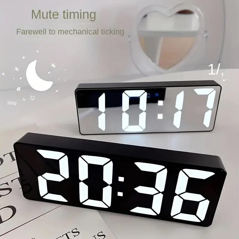 LED Digital Alarm Clock with Dual Alarms, Voice Control and more Online Online Clearance