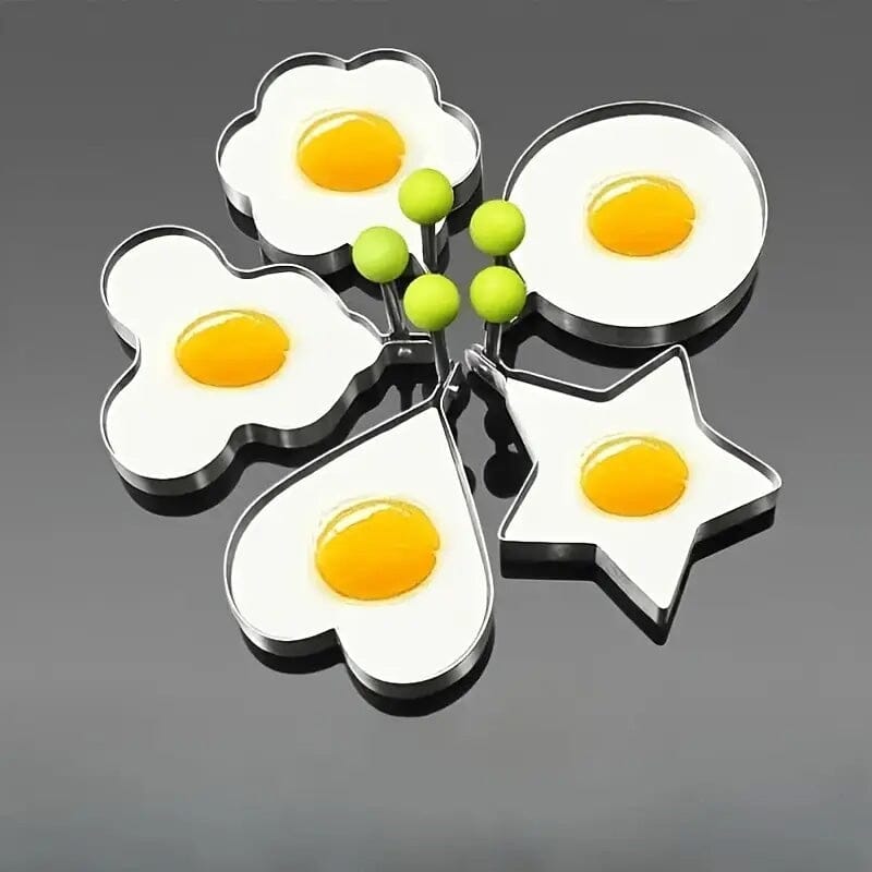 6-Pieces: Creative Stainless Steel Egg Cooking Ring Set Visa Payment