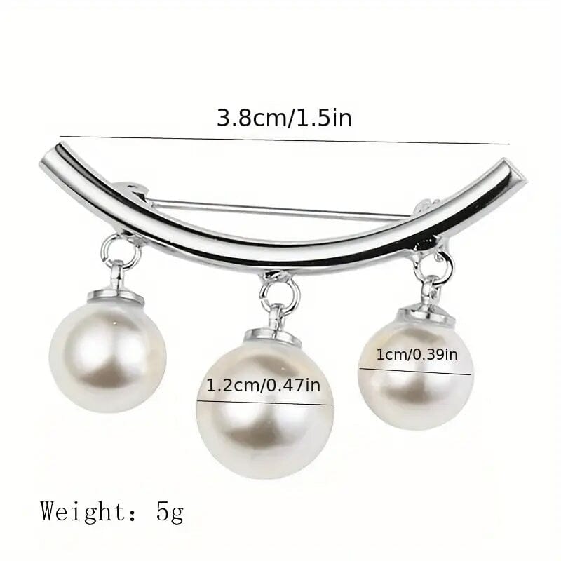 Pearl Fixed Collar Clip Charm Safety Pin Discount With Mastercard